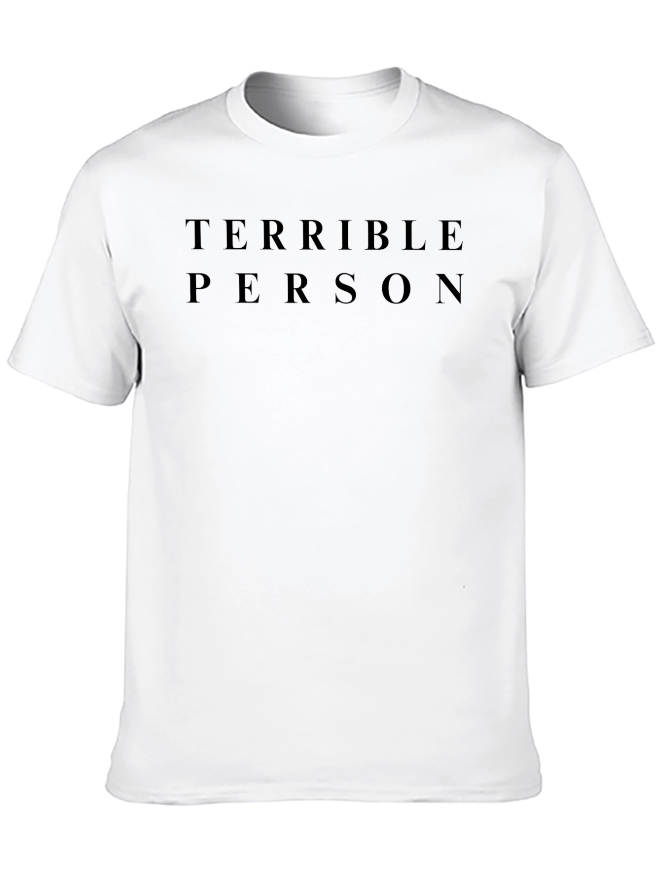 Terrible Person Black Graphic Tee - Mens