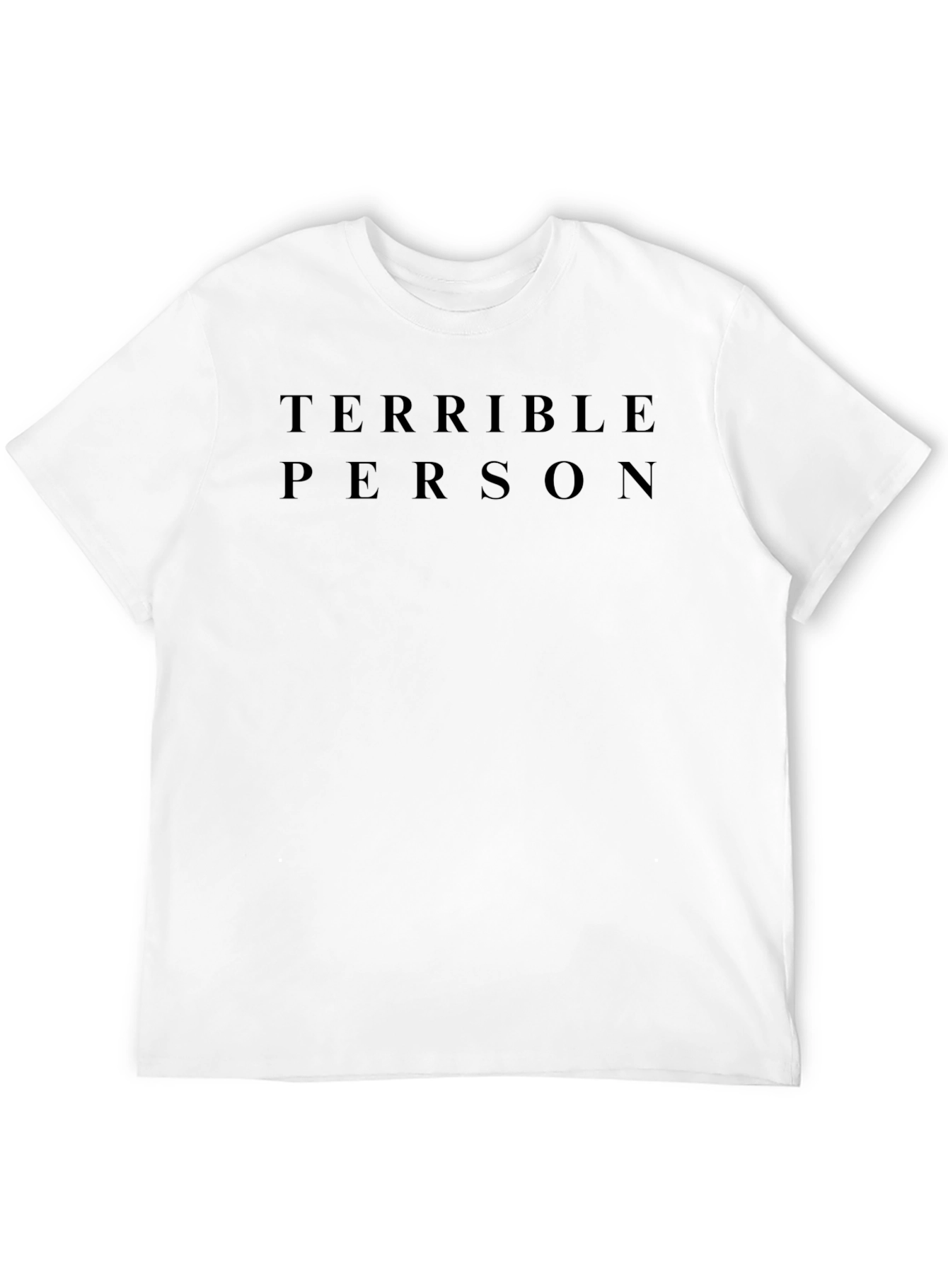 Terrible Person Black Graphic Tee - Mens