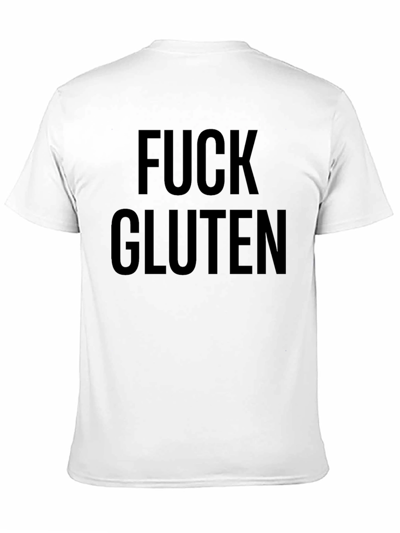 Fuck Gluten Black T-Shirt - Bold Statement Tee