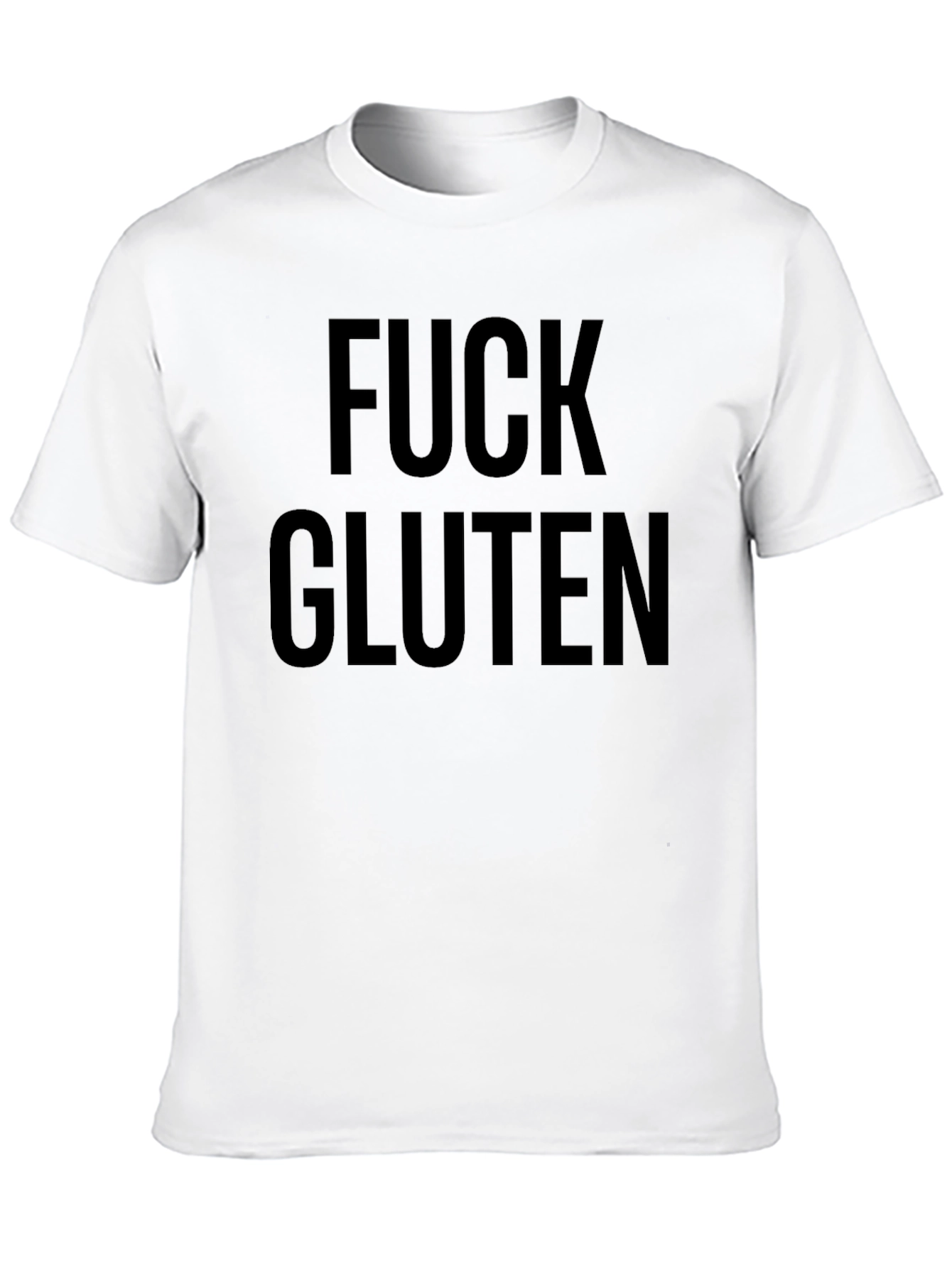 Fuck Gluten Black T-Shirt - Bold Statement Tee