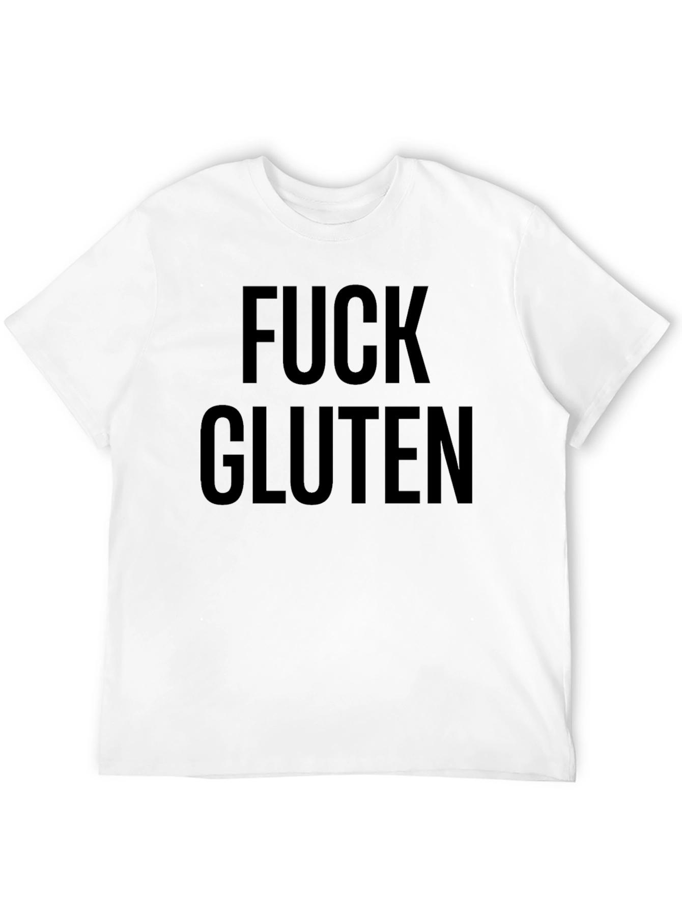 Fuck Gluten Black T-Shirt - Bold Statement Tee