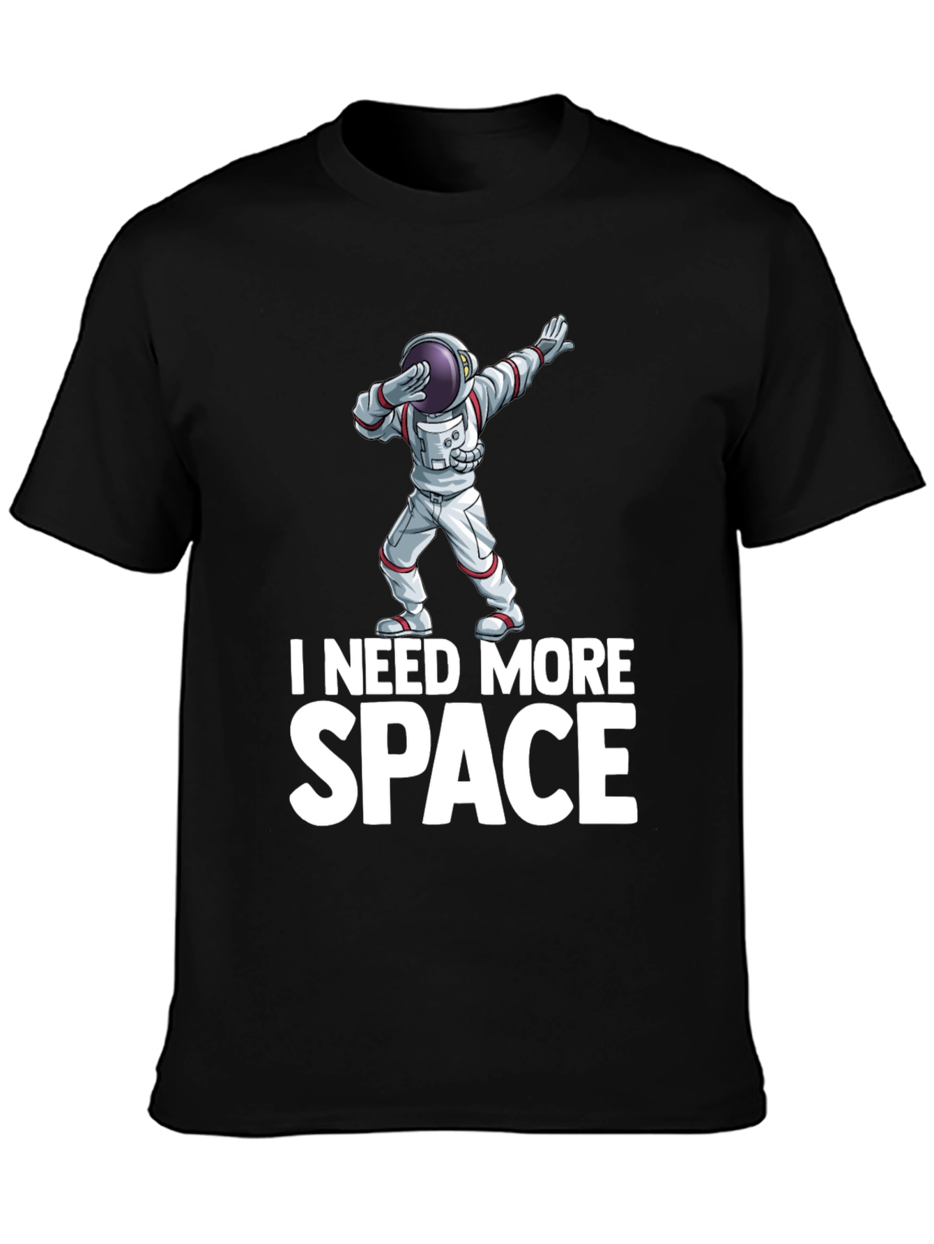I Need More Space Black T-Shirt