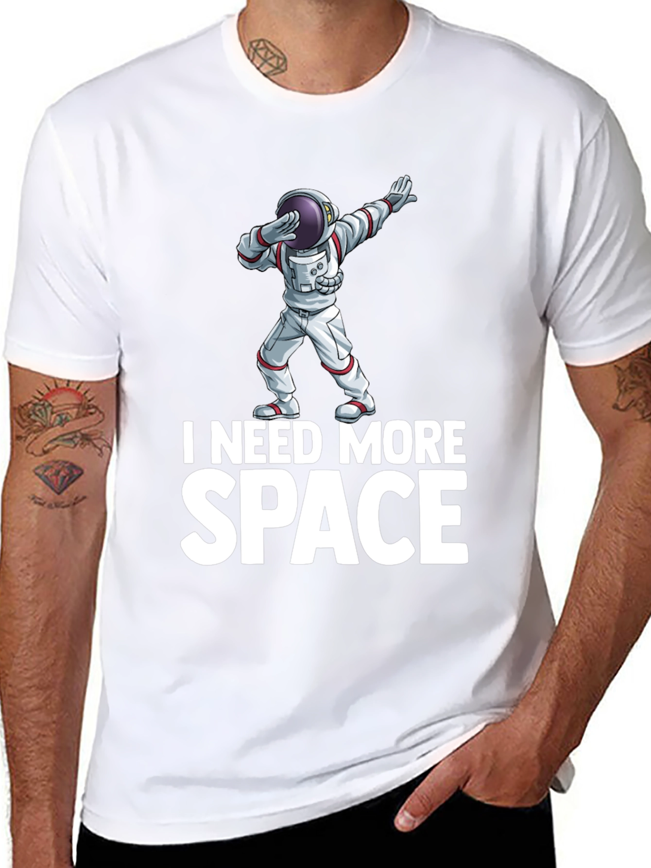 I Need More Space Black T-Shirt