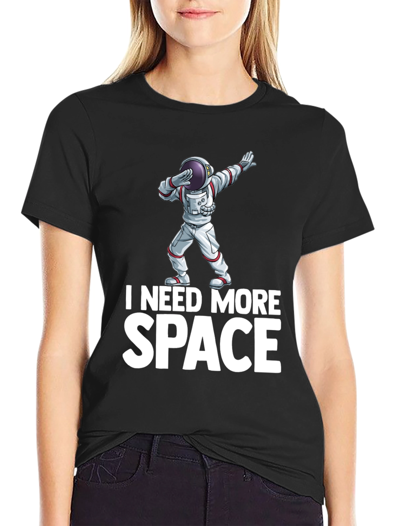 I Need More Space Black T-Shirt