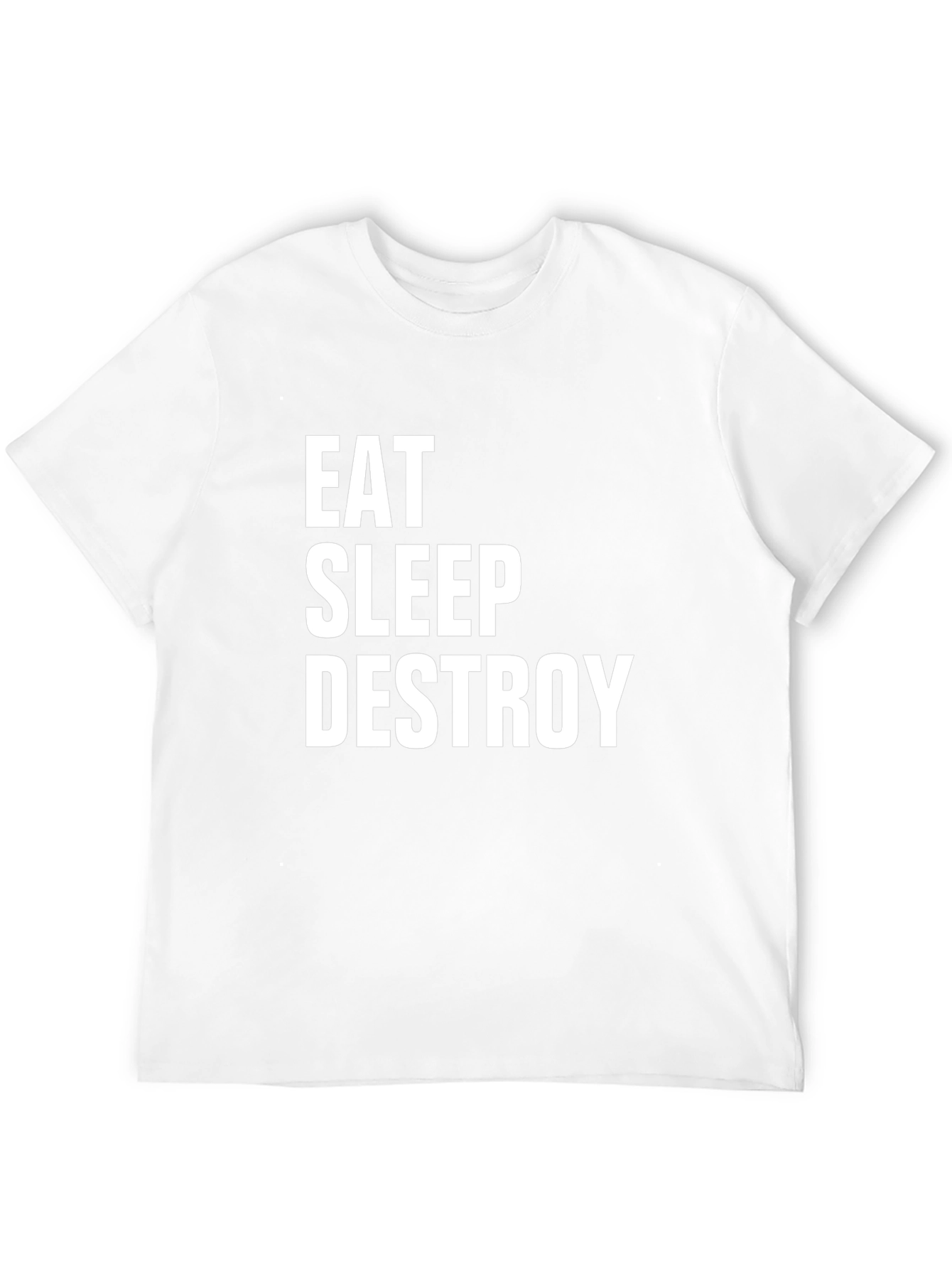 Eat Sleep Destroy Graphic Tee - Black