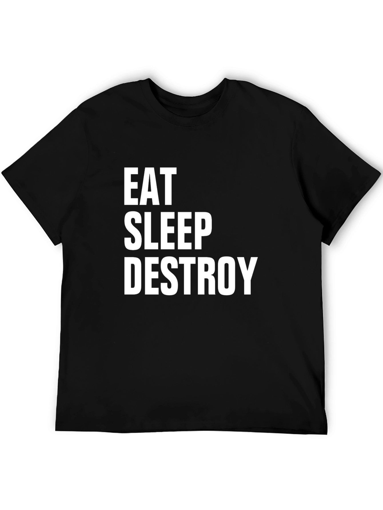 Eat Sleep Destroy Graphic Tee - Black