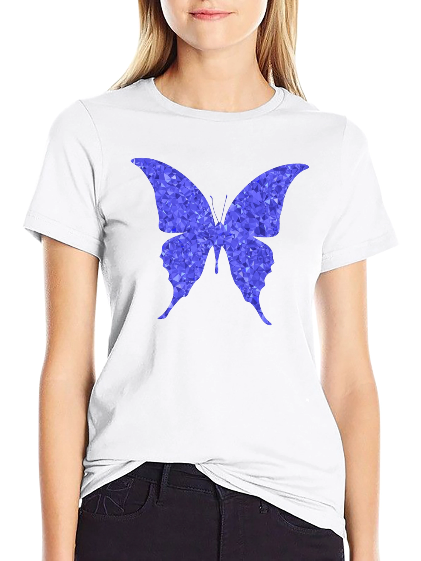 Geometric Butterfly Graphic T-Shirt - Stylish Mens Tee
