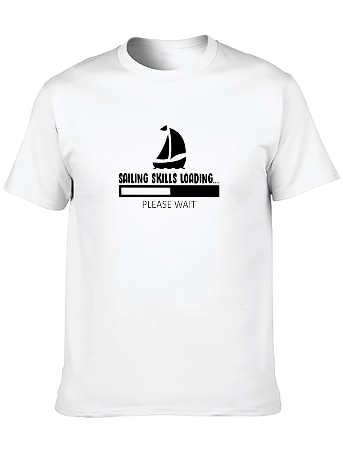 Sailing Skills Loading Black T-Shirt