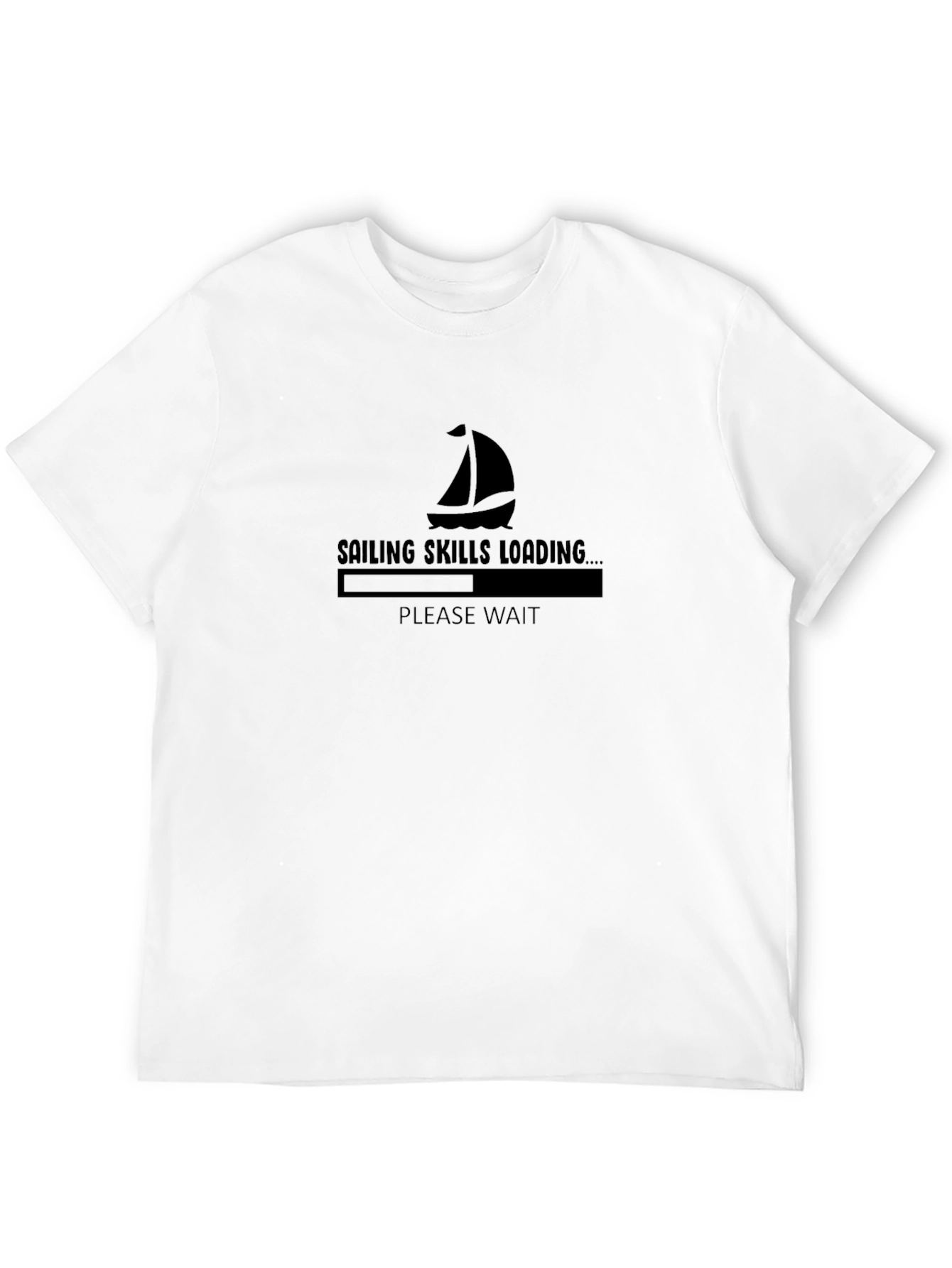 Sailing Skills Loading Black T-Shirt