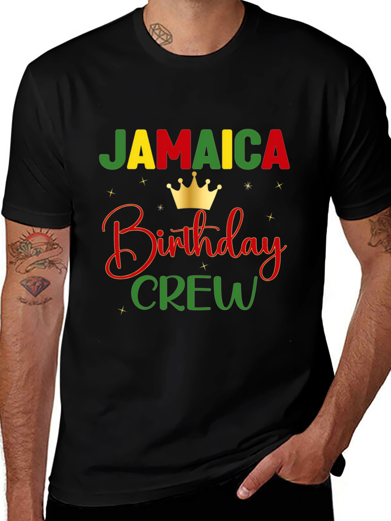 Jamaica Birthday Crew Graphic T-Shirt