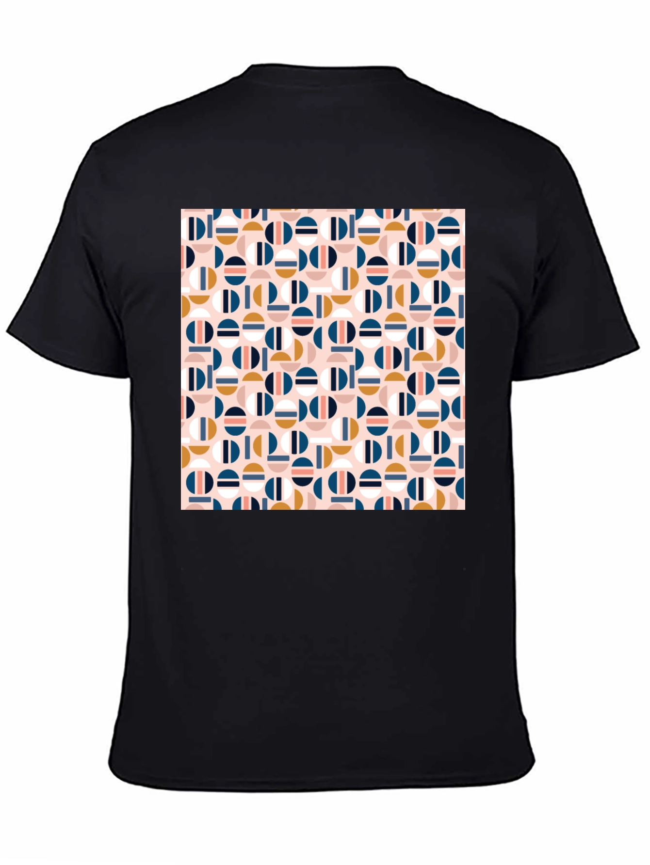 Geometric Pattern Tee - Modern Circle Design