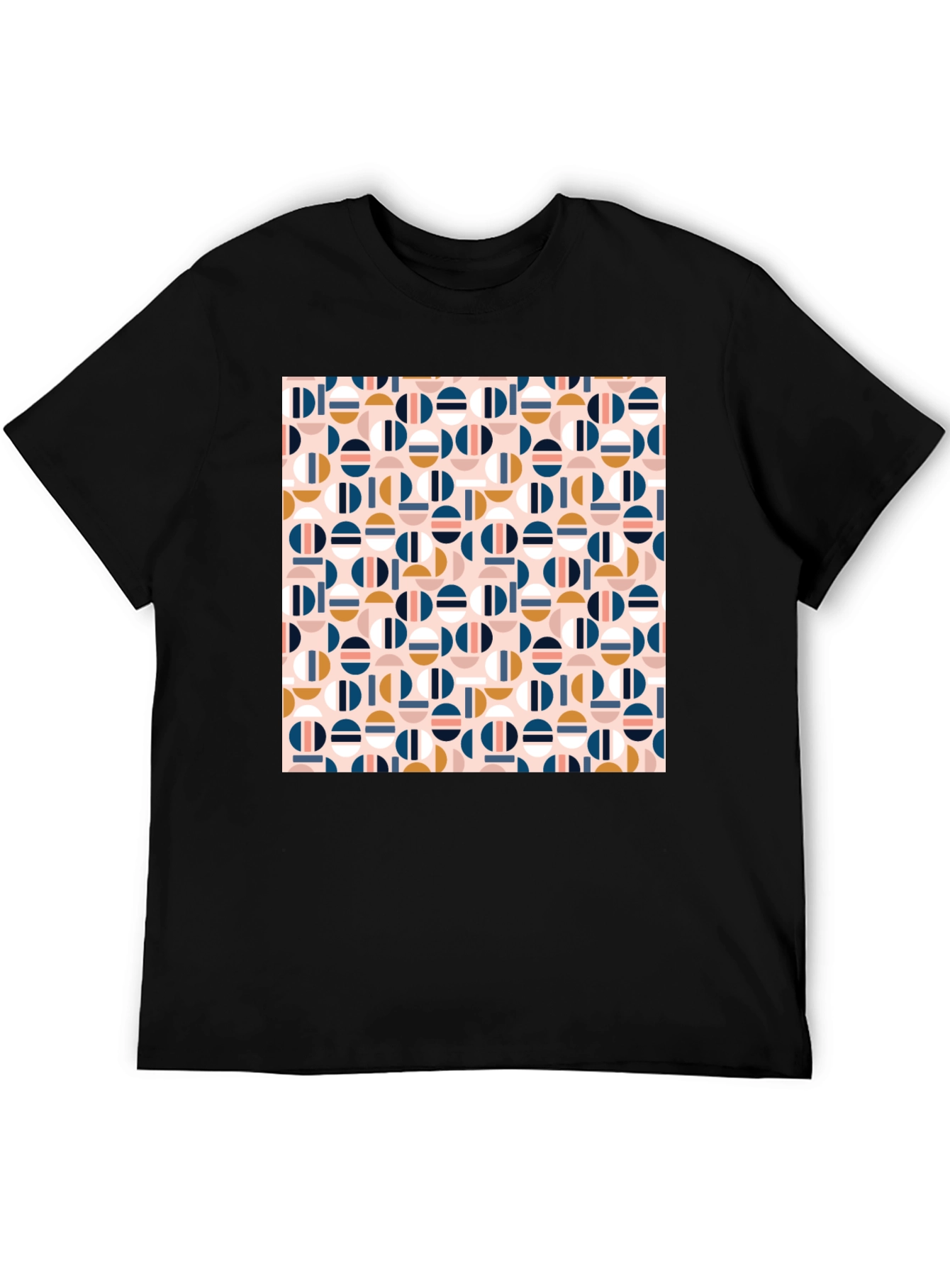 Geometric Pattern Tee - Modern Circle Design