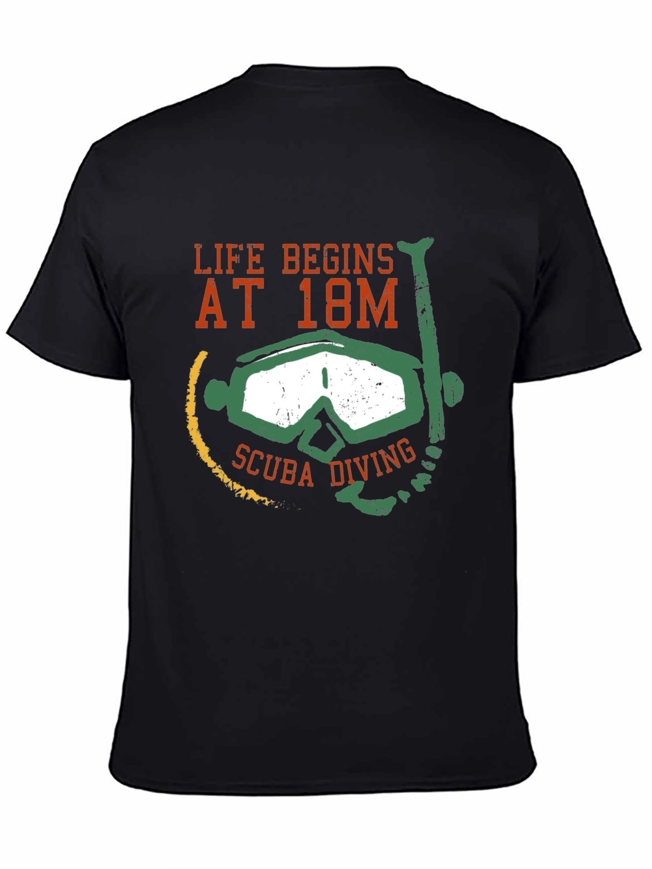 Life Begins at 18M Scuba Diving T-Shirt