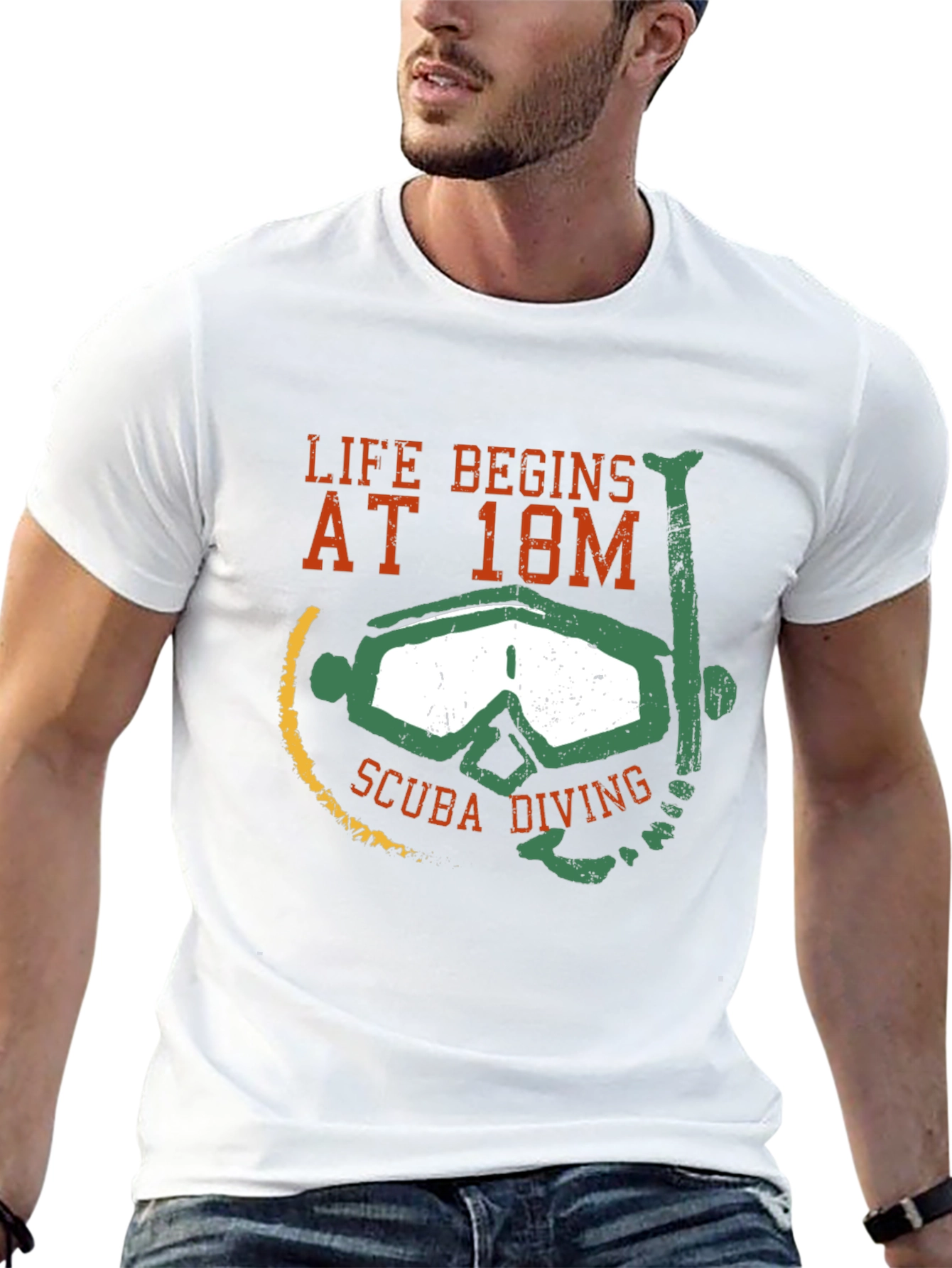 Life Begins at 18M Scuba Diving T-Shirt
