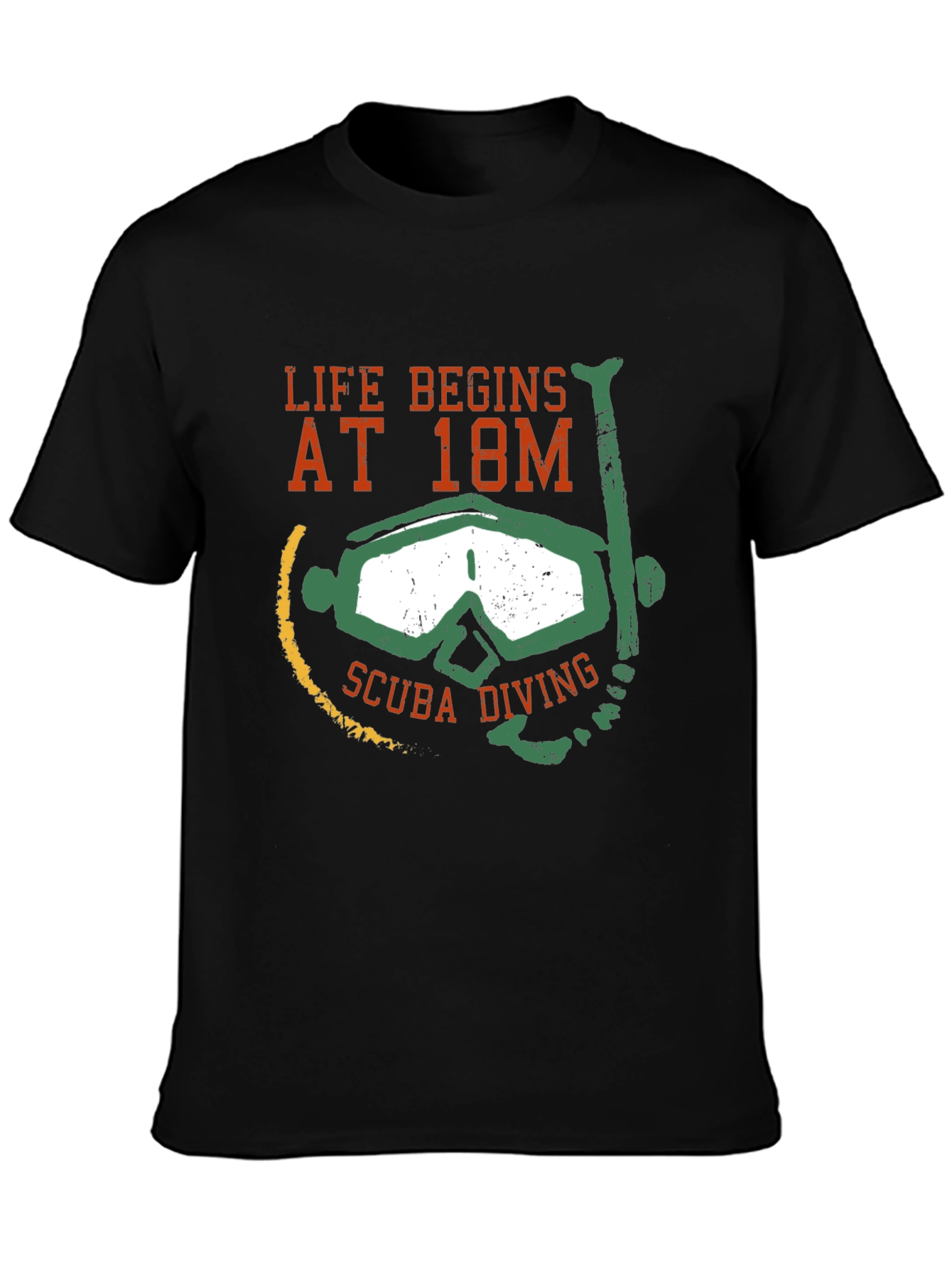 Life Begins at 18M Scuba Diving T-Shirt