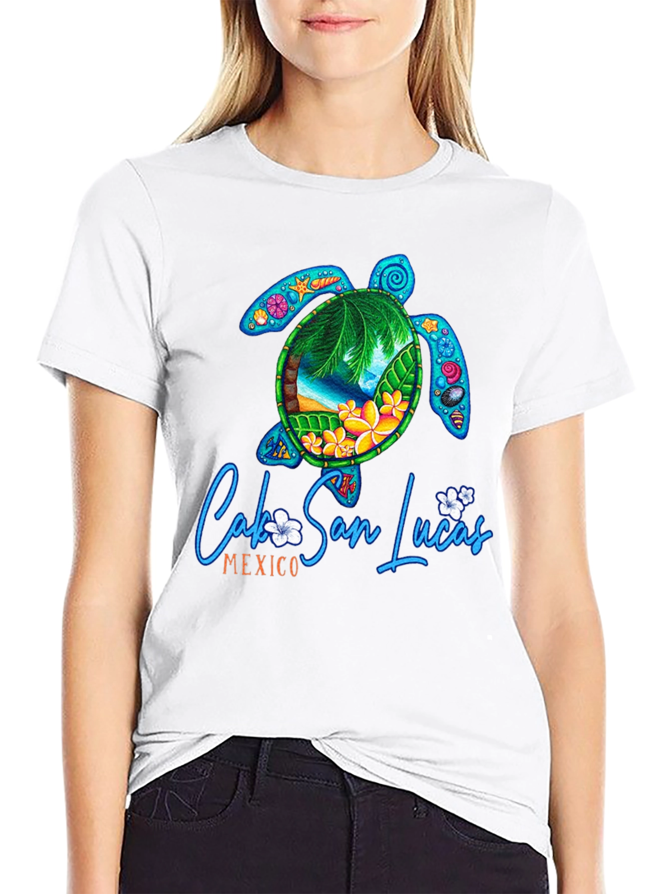 Cabo San Lucas Turtle Graphic T-Shirt