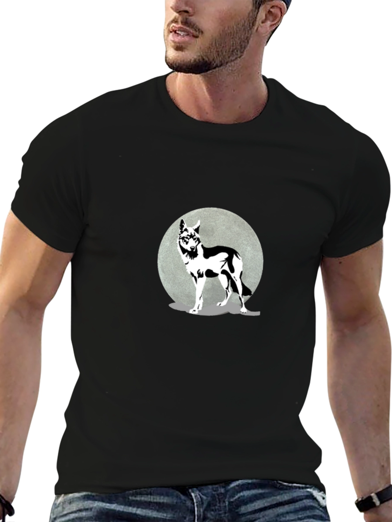 Wolf Moon Graphic Tee - Stylish & Unique