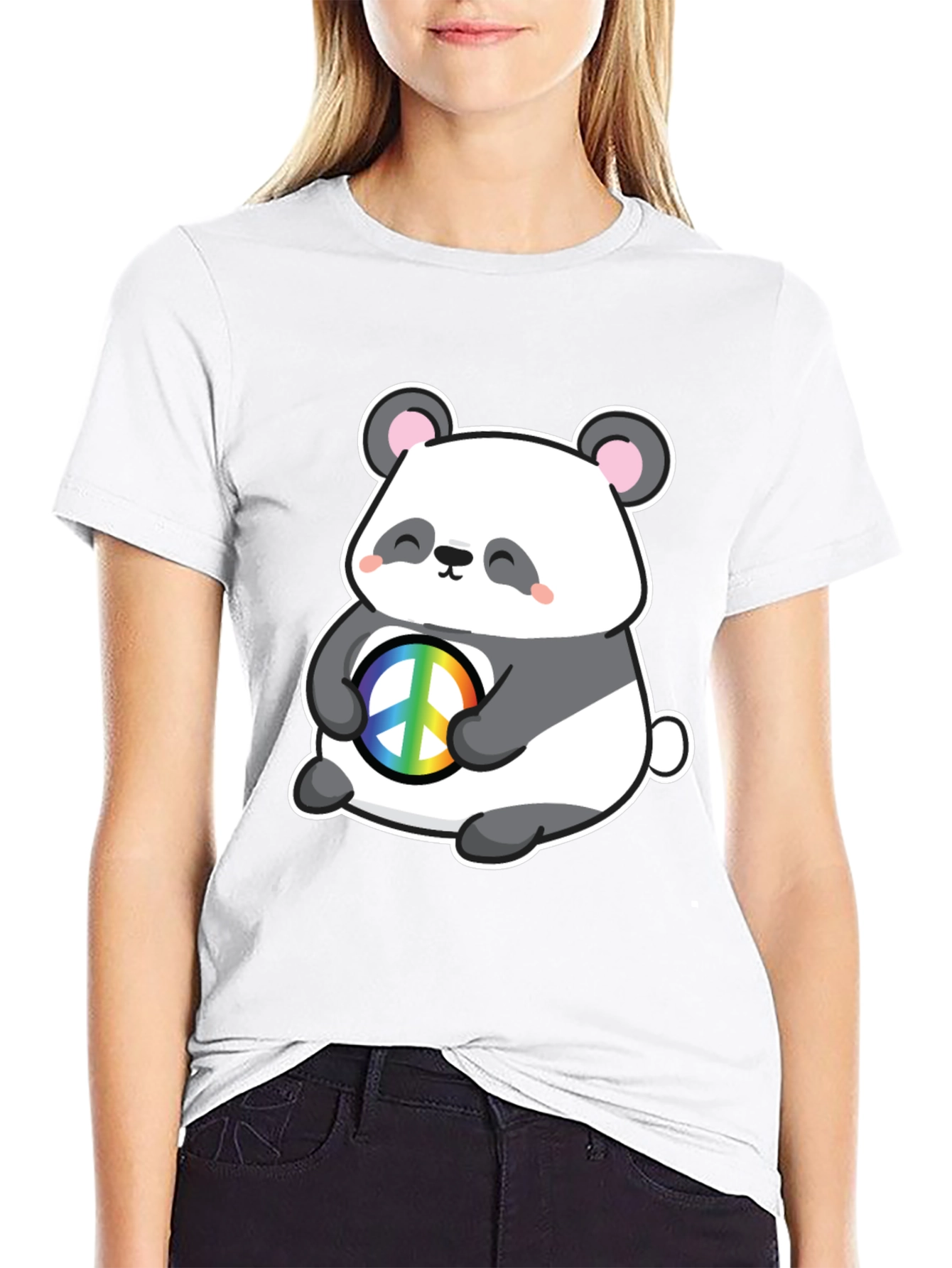Panda Peace T-Shirt - Cute Graphic Tee