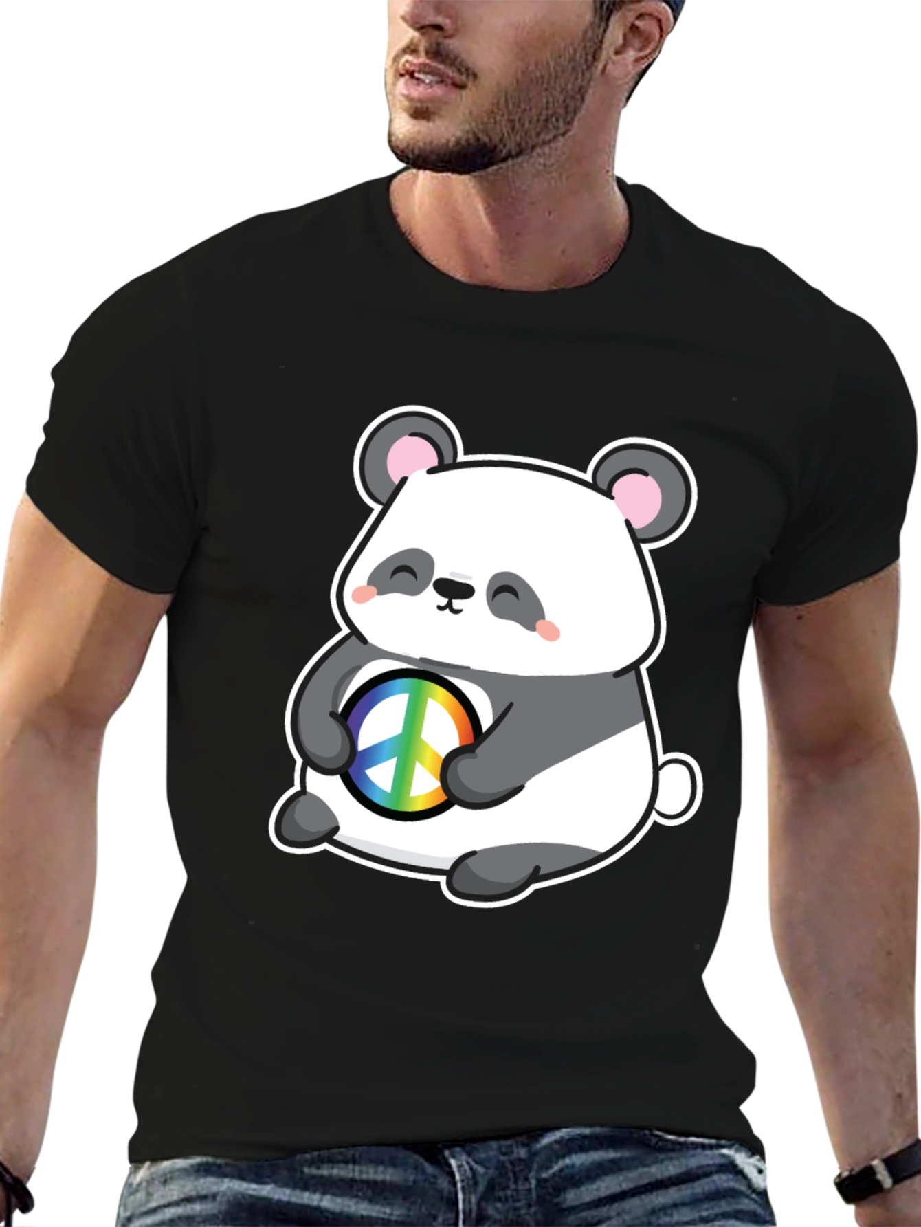 Panda Peace T-Shirt - Cute Graphic Tee
