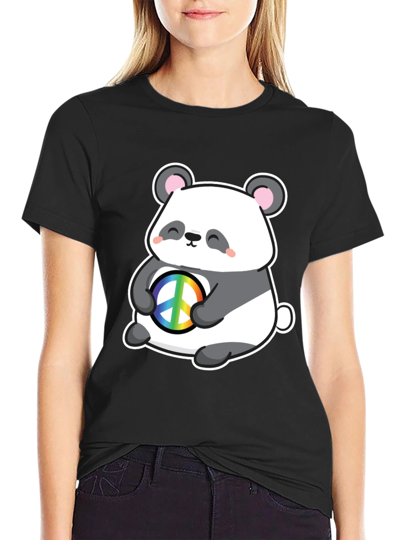 Panda Peace T-Shirt - Cute Graphic Tee