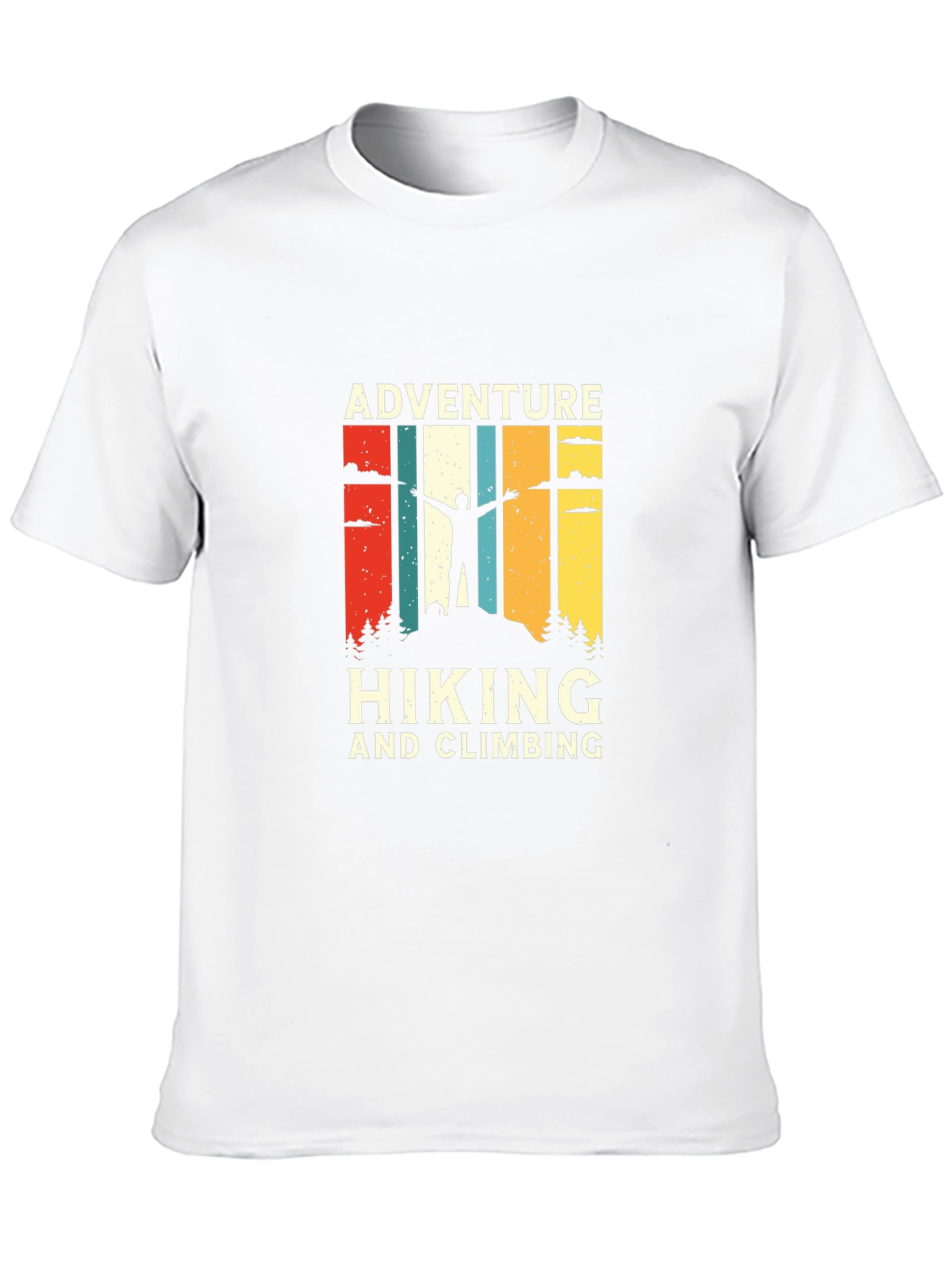 Adventure Hiking & Climbing Graphic Tee - Black