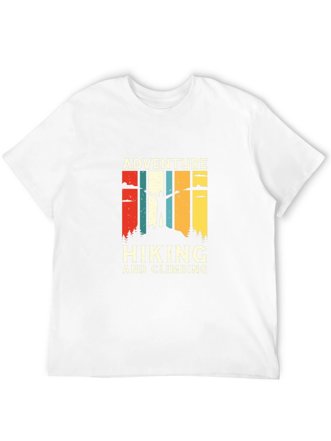 Adventure Hiking & Climbing Graphic Tee - Black
