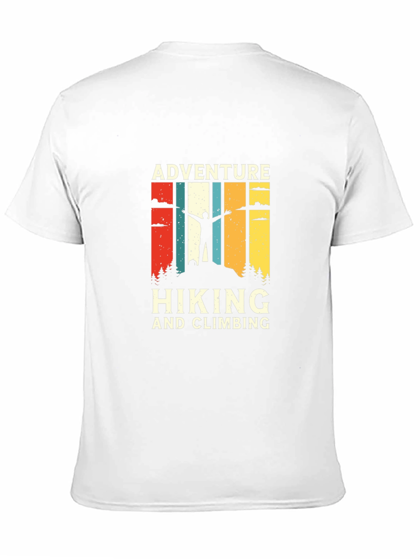 Adventure Hiking & Climbing Graphic Tee - Black