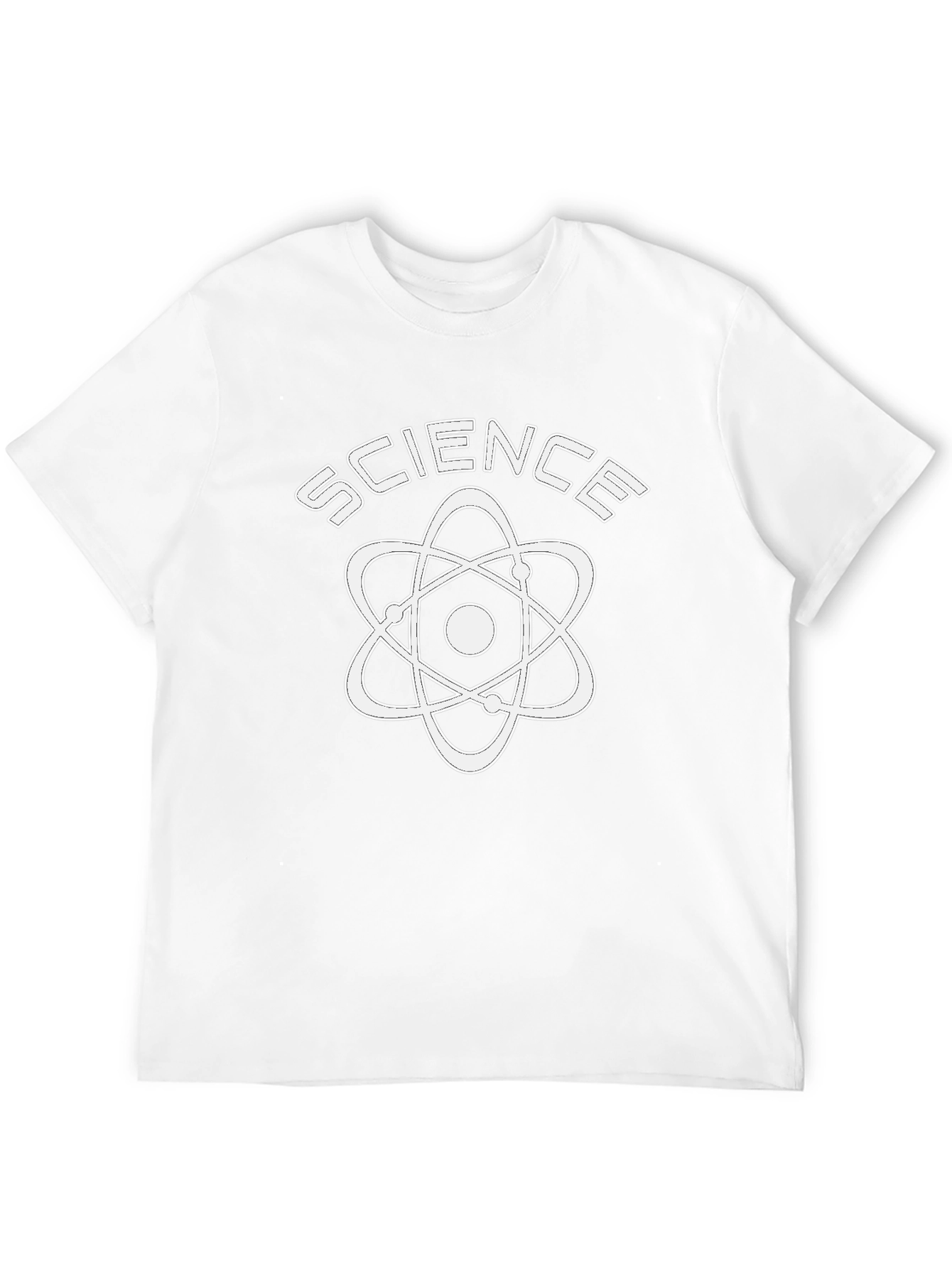 Science Atom Graphic T-Shirt - Black