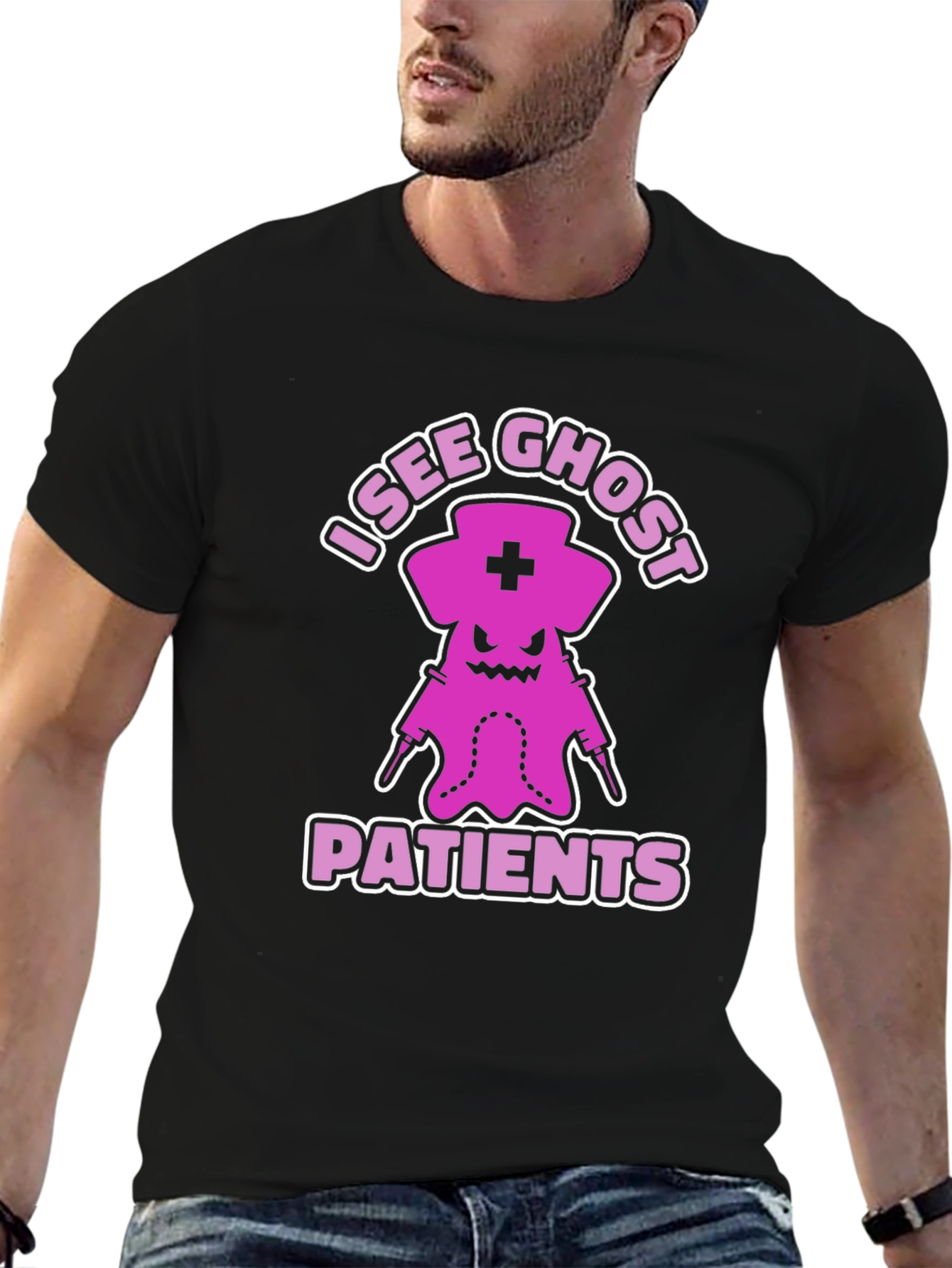 I See Ghost Patients Graphic T-Shirt