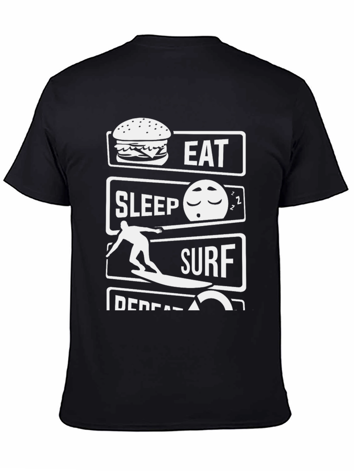 Eat Sleep Surf Repeat Graphic T-Shirt