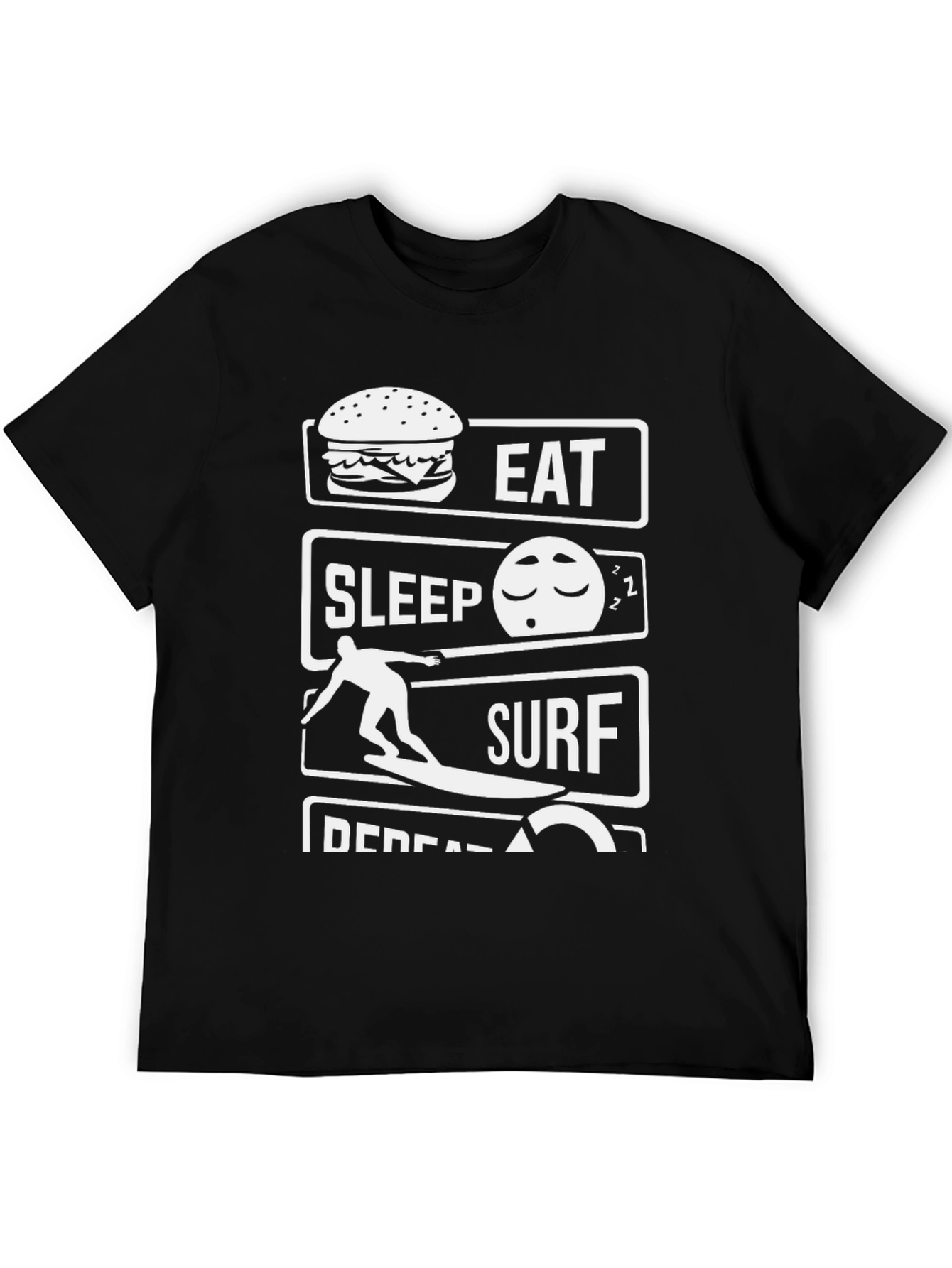 Eat Sleep Surf Repeat Graphic T-Shirt