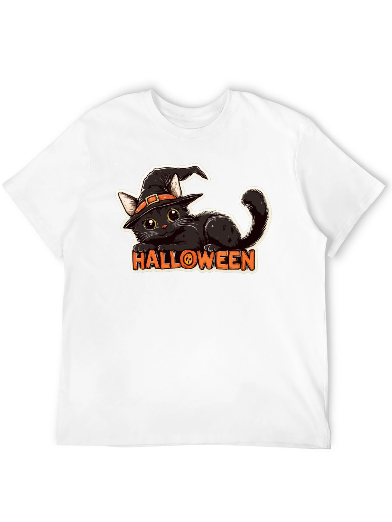 Halloween Cat T-Shirt - Spooky & Stylish!