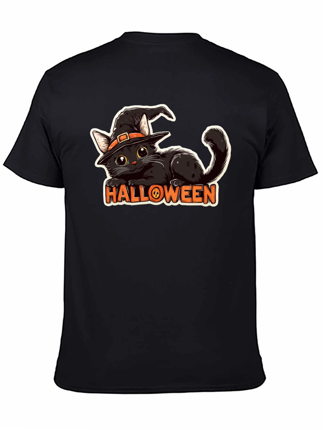 Halloween Cat T-Shirt - Spooky & Stylish!