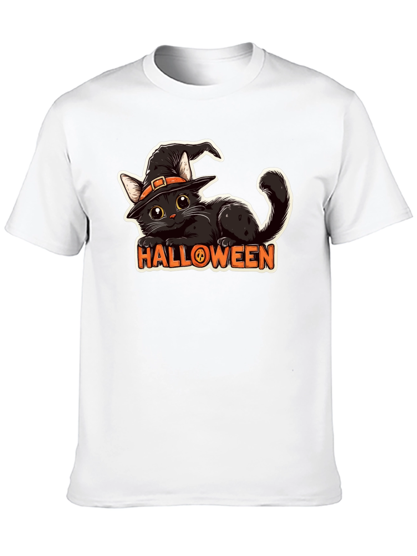 Halloween Cat T-Shirt - Spooky & Stylish!