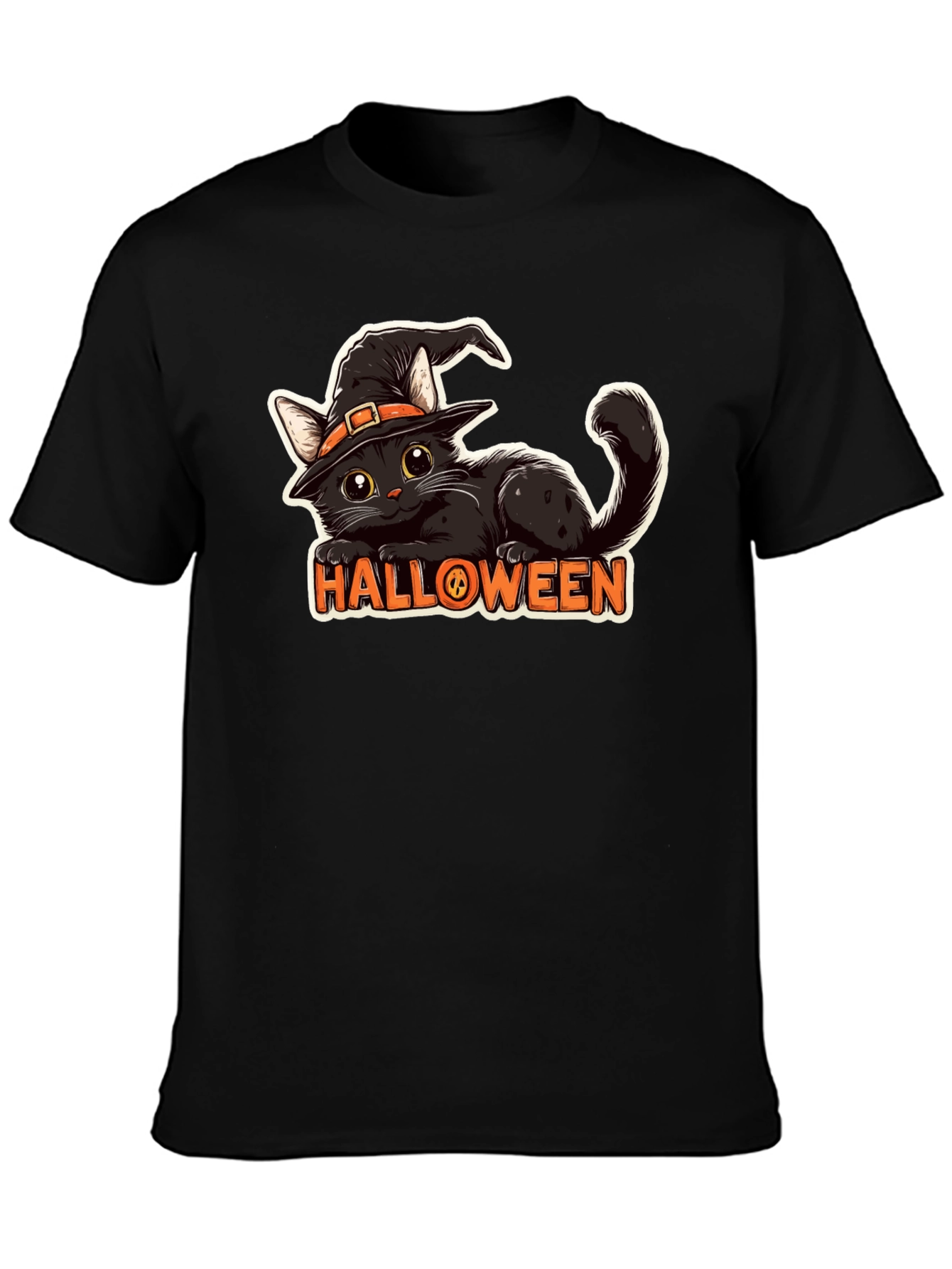 Halloween Cat T-Shirt - Spooky & Stylish!