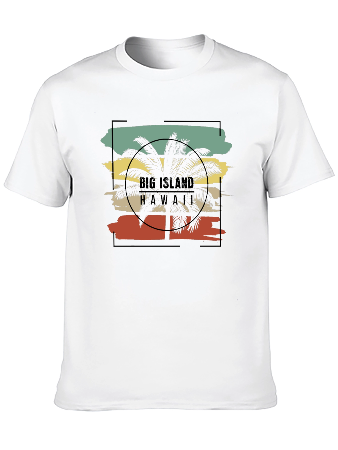 Big Island Hawaii Palm Tree Graphic Tee