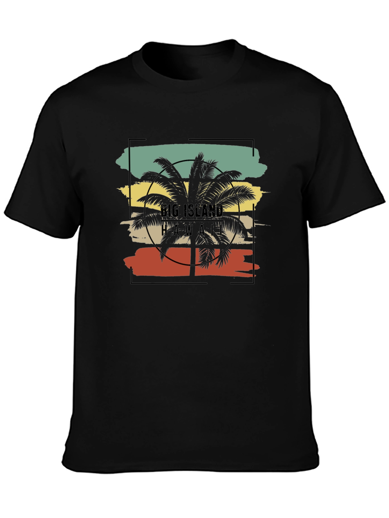 Big Island Hawaii Palm Tree Graphic Tee
