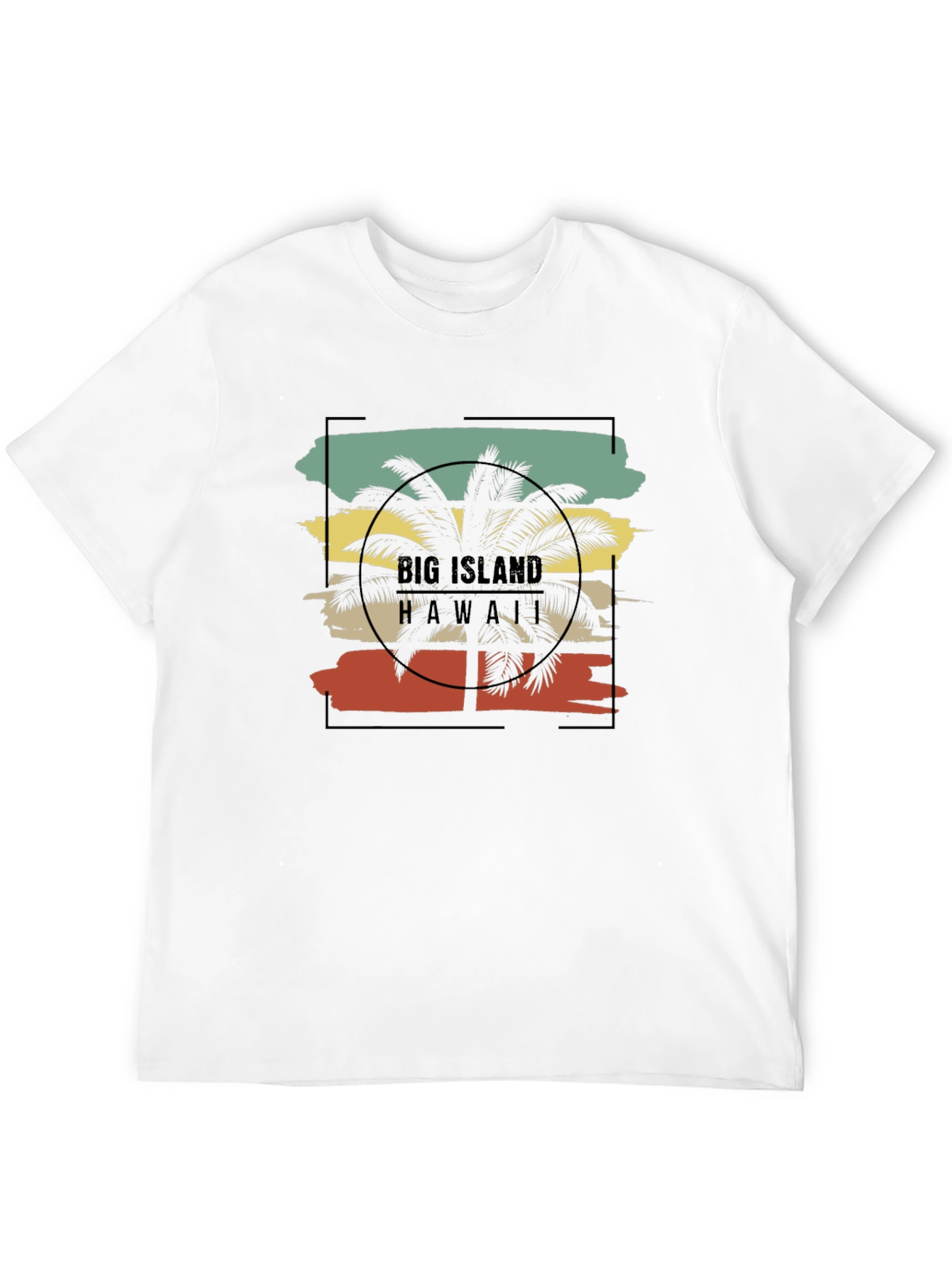 Big Island Hawaii Palm Tree Graphic Tee