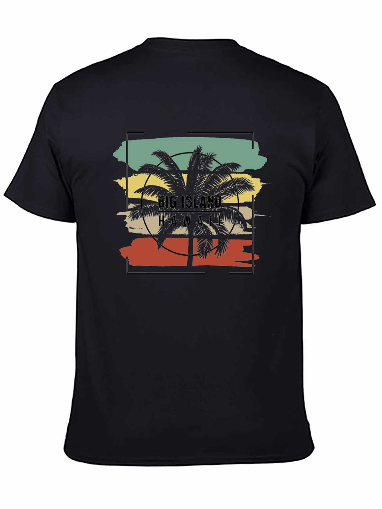 Big Island Hawaii Palm Tree Graphic Tee