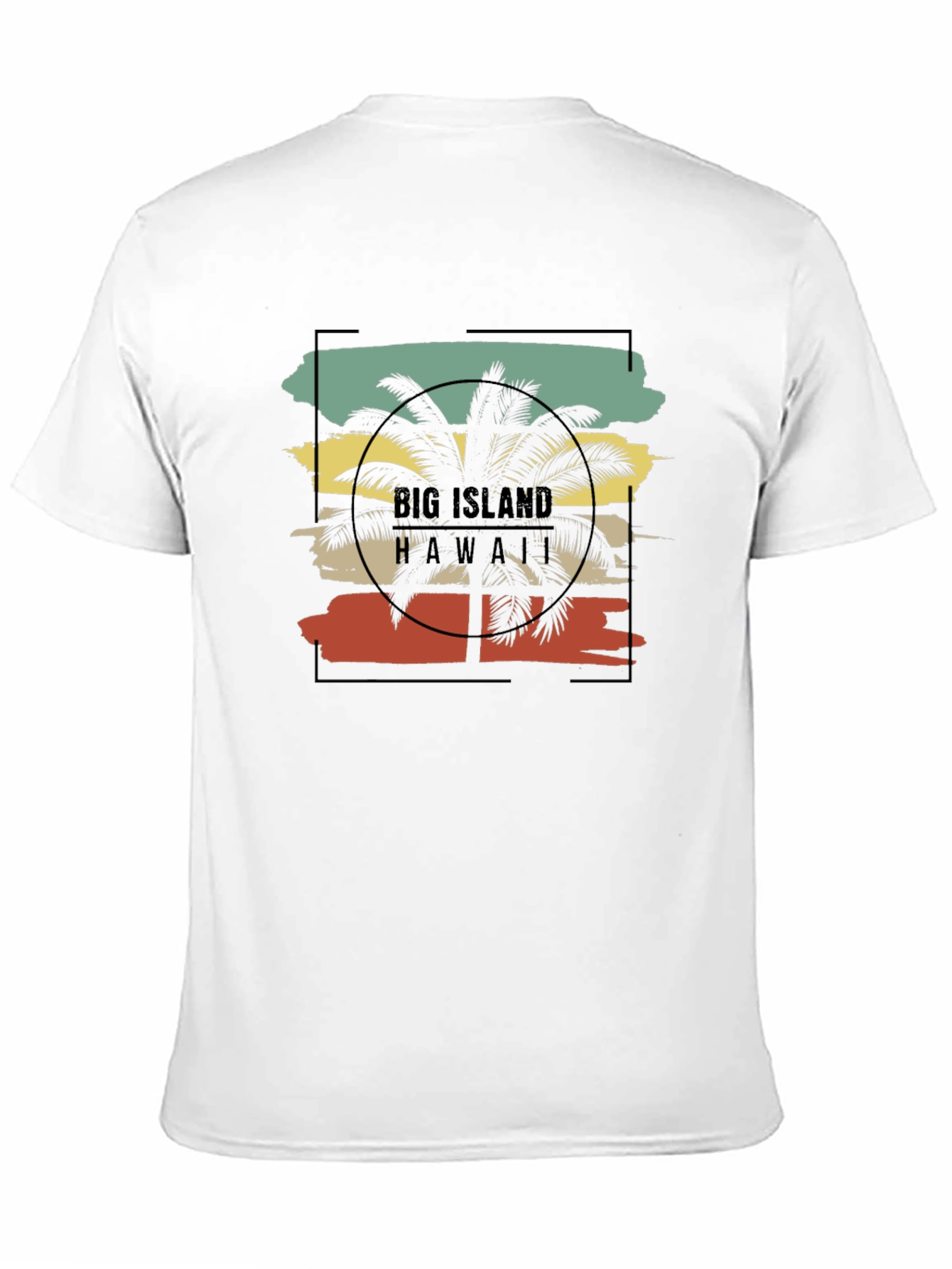 Big Island Hawaii Palm Tree Graphic Tee