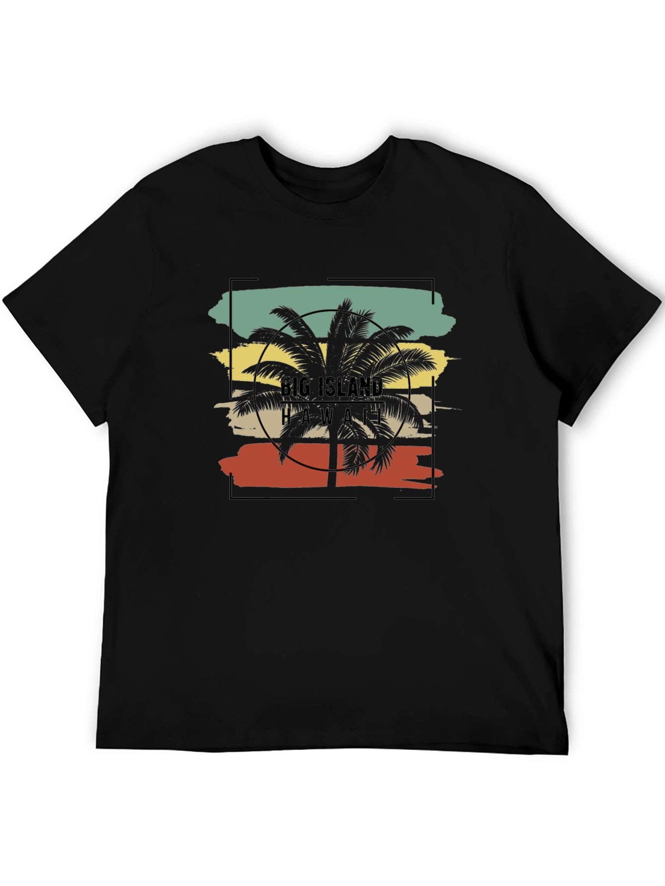 Big Island Hawaii Palm Tree Graphic Tee