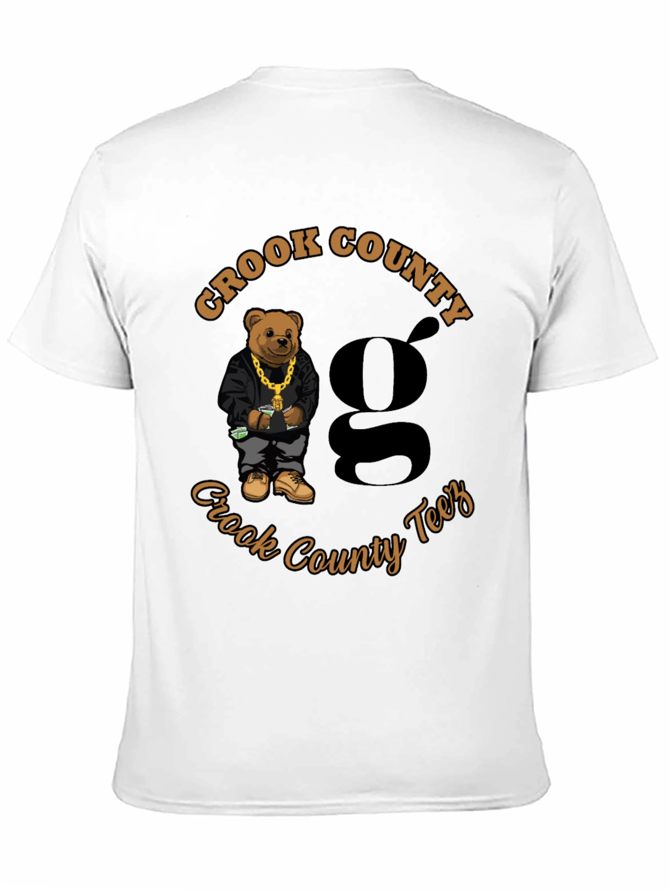 Crook County Teez Black Graphic T-Shirt
