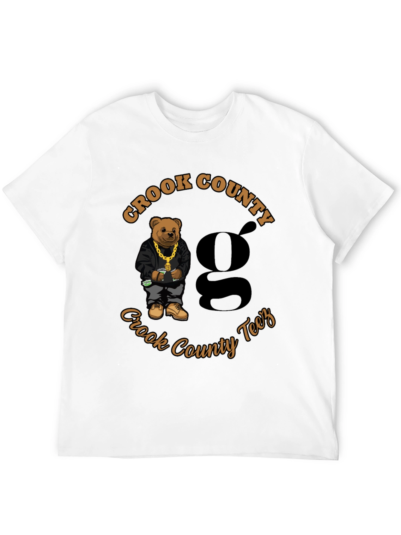 Crook County Teez Black Graphic T-Shirt