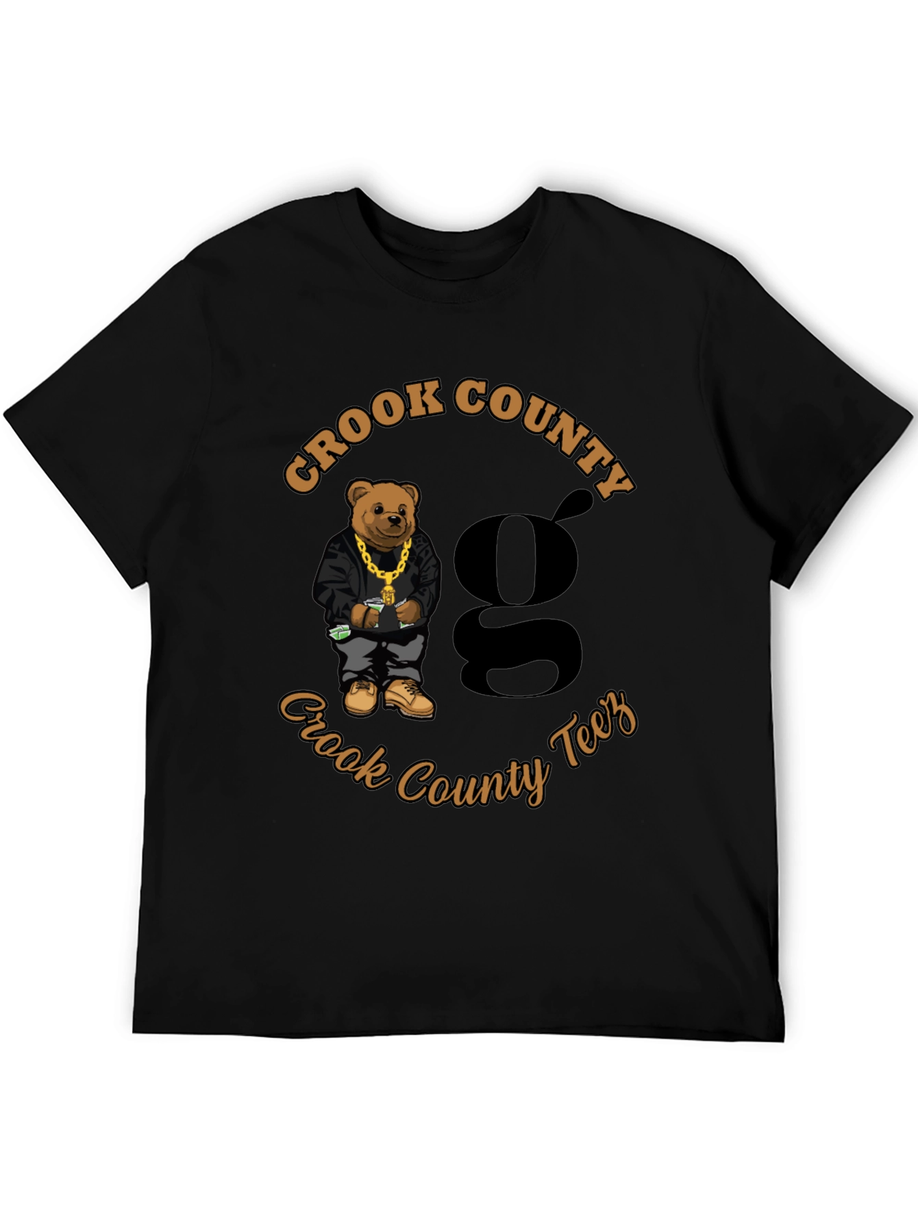 Crook County Teez Black Graphic T-Shirt