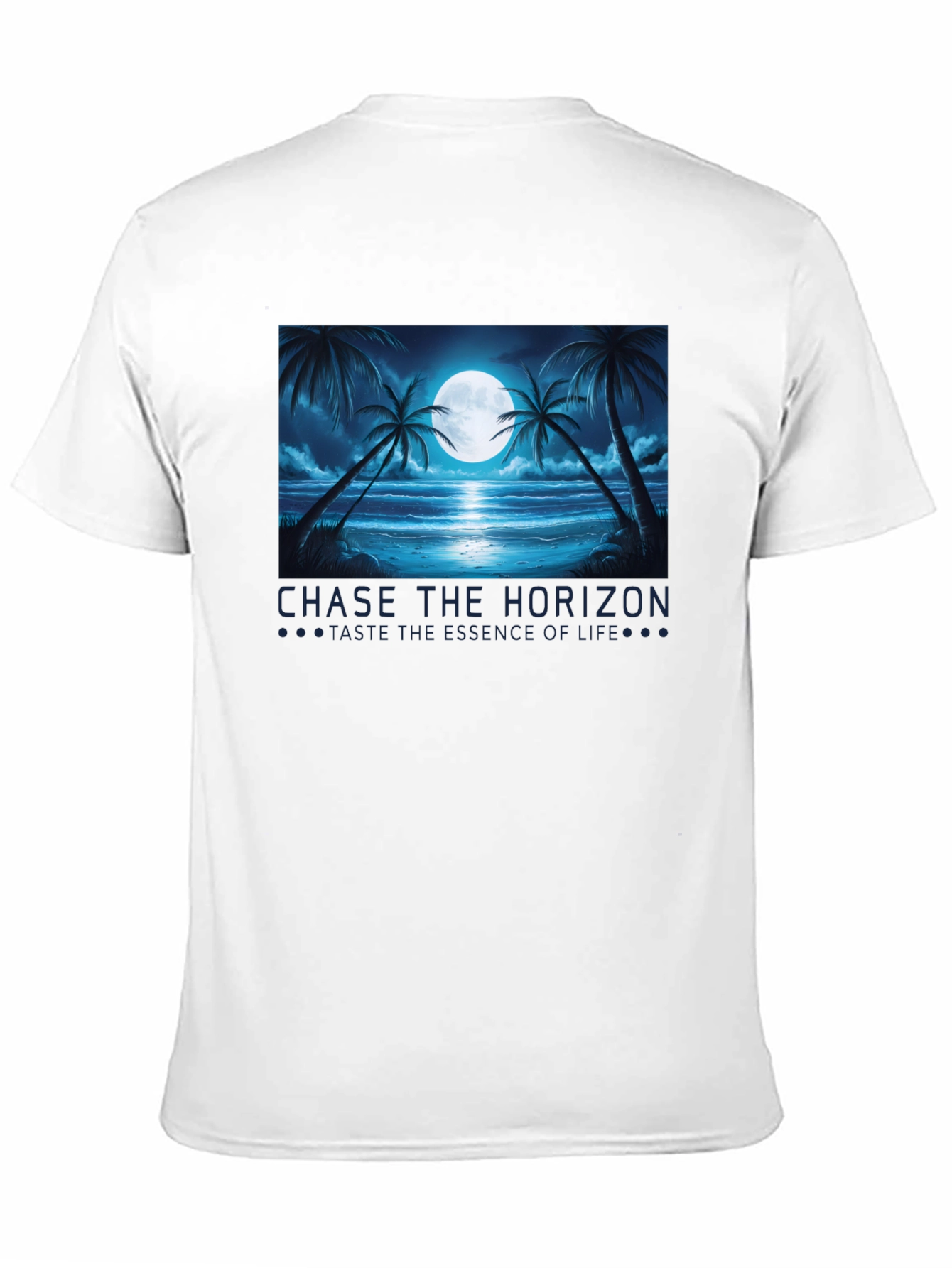 Chase the Horizon Black Graphic Tee