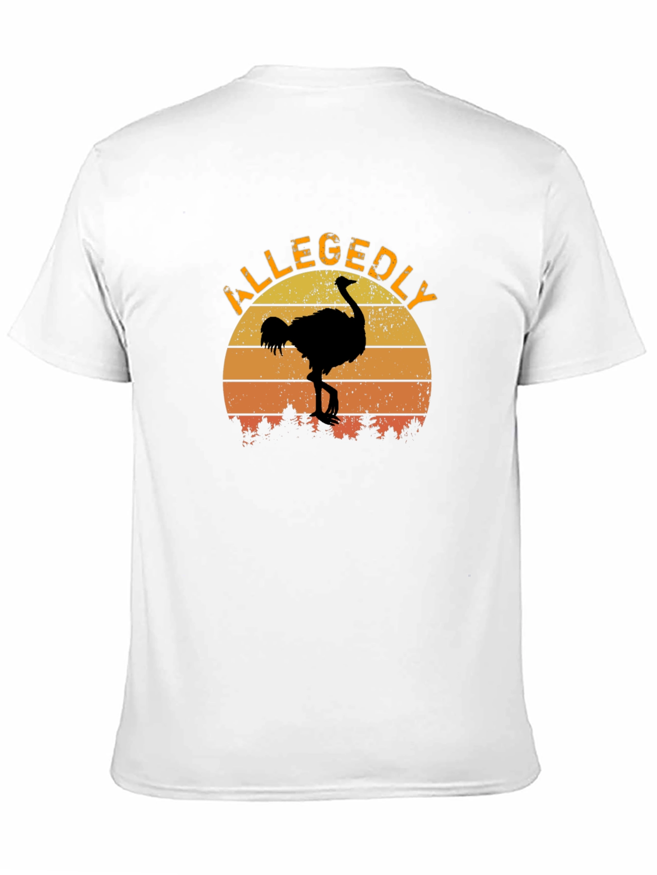 Allegedly Ostrich Sunset Graphic Tee