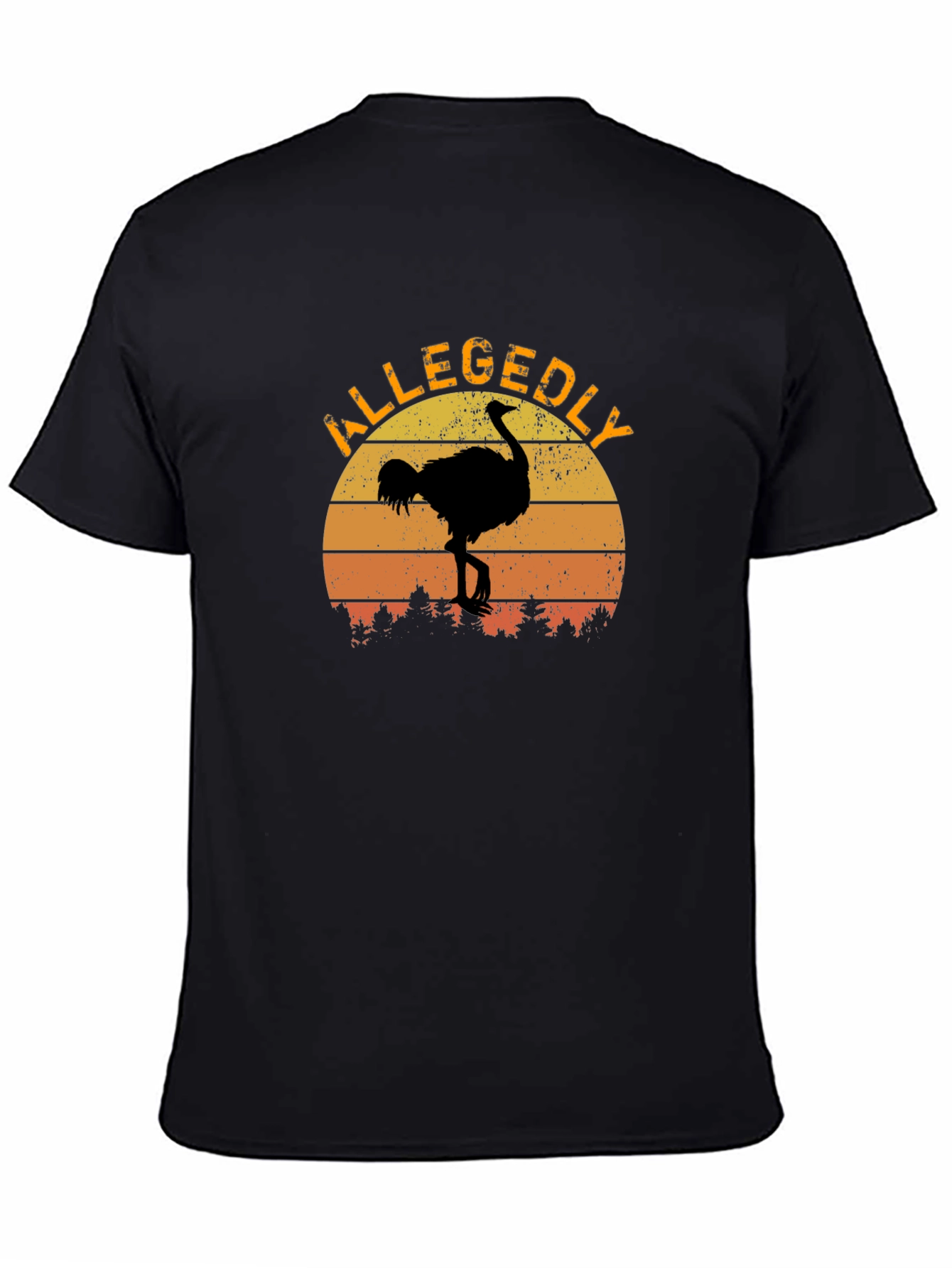 Allegedly Ostrich Sunset Graphic Tee