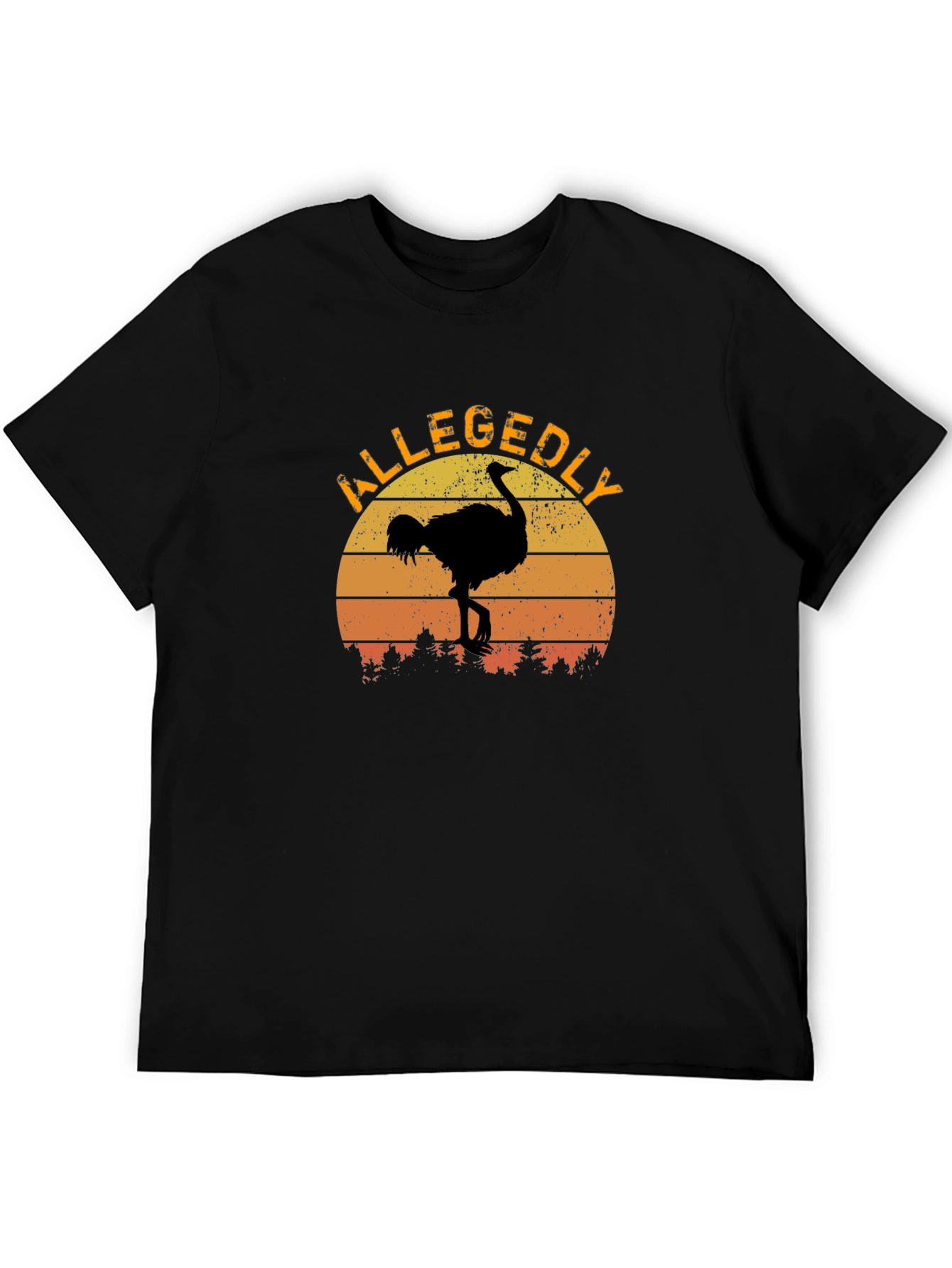 Allegedly Ostrich Sunset Graphic Tee