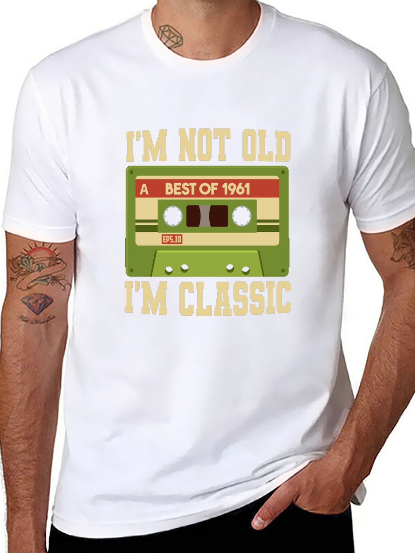 Im Not Old Im Classic 1961 Cassette Tape T-Shirt