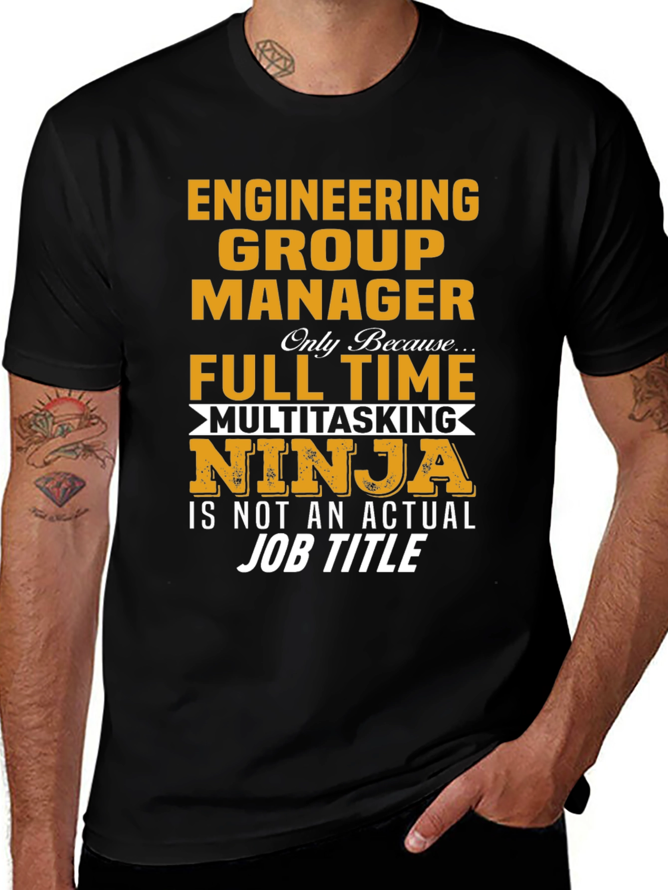 Engineering Group Manager Full Time Multitasking Ninja T-Shirt